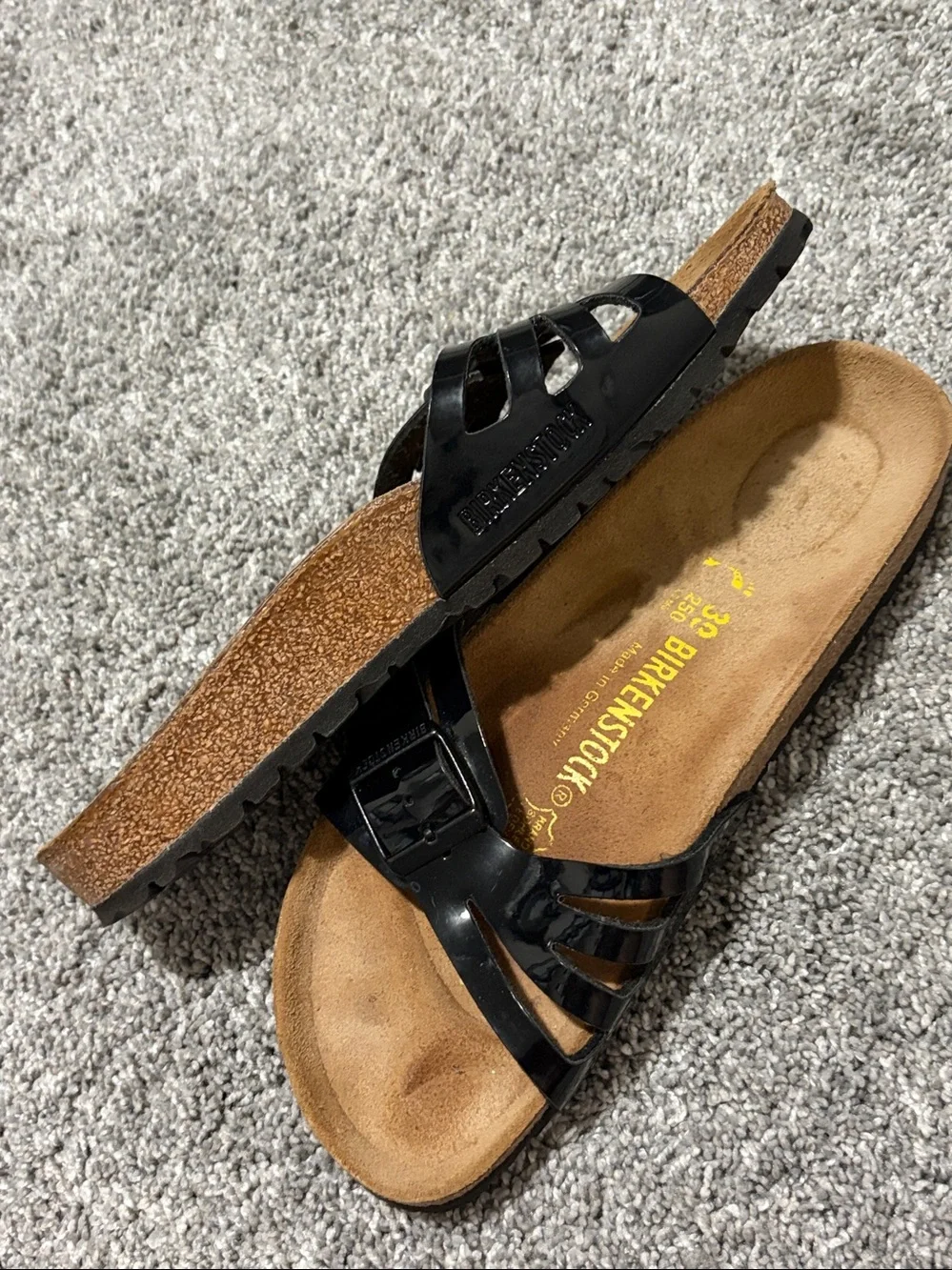 Birkenstock Black Molina Slide Sandals Size 39 US 8-8 1/2
